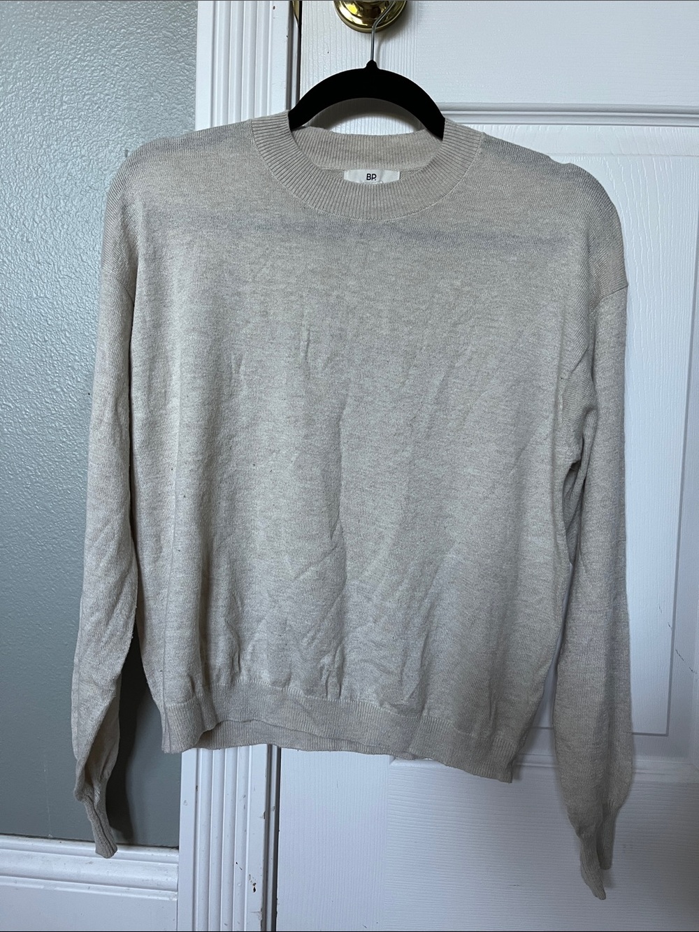 bp Crewneck Sweater in Oatmeal XS
